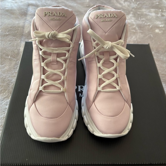 Prada Pink Sneakers Size 7.5 - Picture 3 of 6
